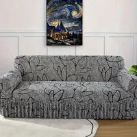 1 pack elastic pleated skirt sofa cover all-inclusive sofa cover universal simple modern sofa protective cover suitable for living room study bedroom hotel hotel sofa cover 1