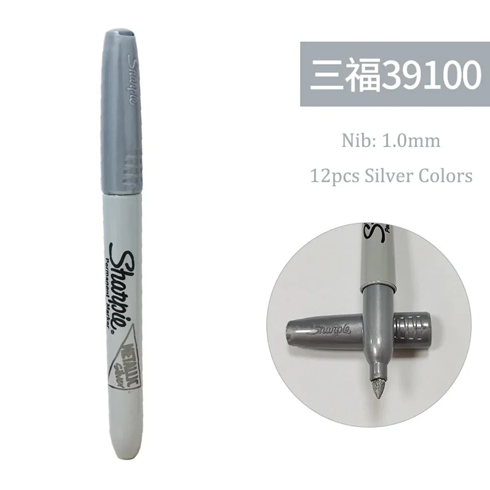 1 Piece USA Sharpie 39100 Metal Permanent Paint Pen Markers Wallpaper Oily  Sign Fade Signature Markers