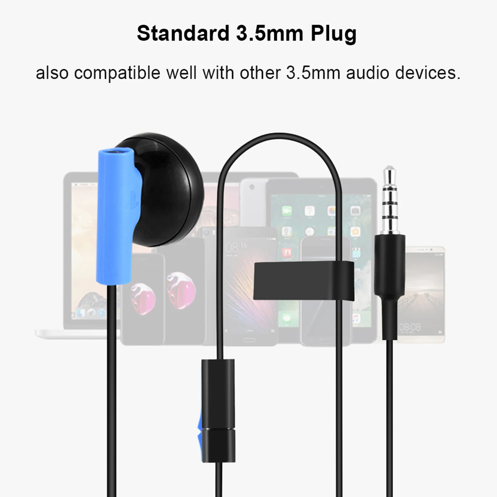 3.5mm Gaming Earphone Headphone Headset w/ Mic for Sony Playstation 4 PS4 Controller 1