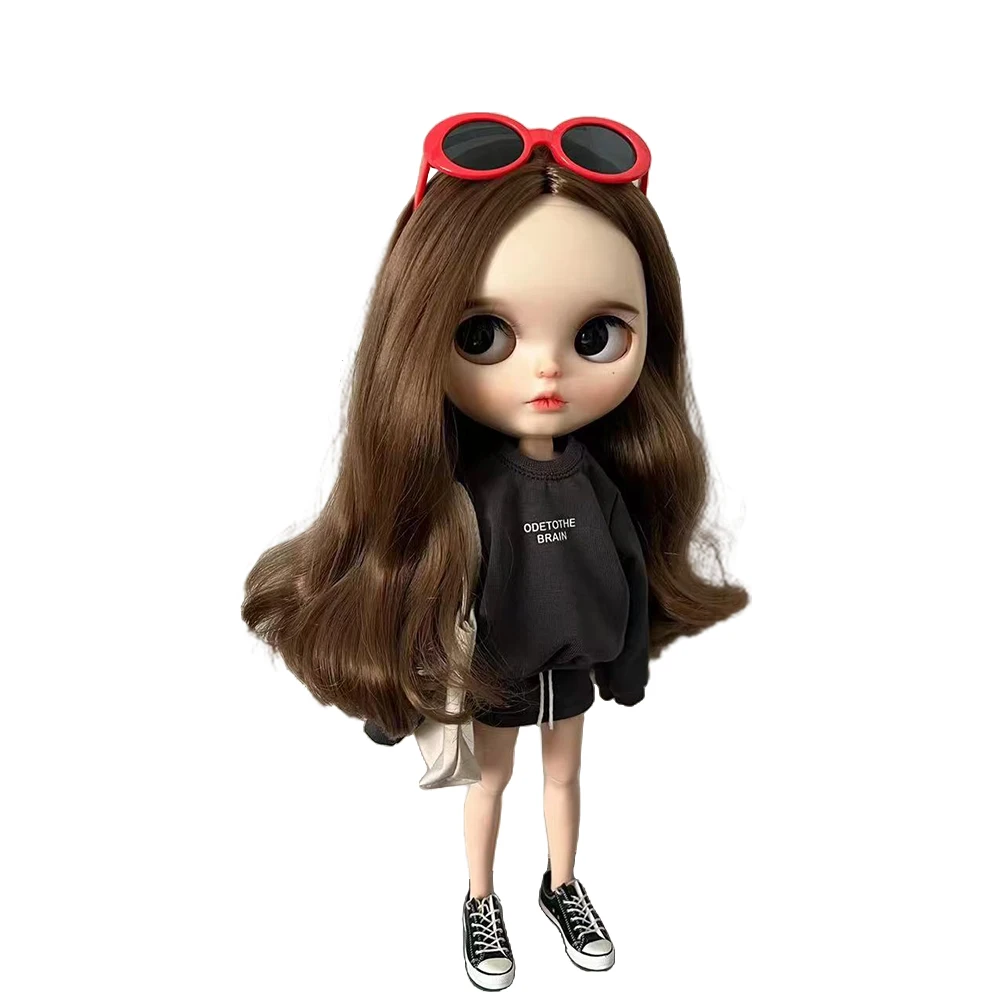 Clothes for doll Fashion Polka dot shirts, sundresses, sweatshirt sets fits Blyth Azone OB22 OB24 doll accessories 6