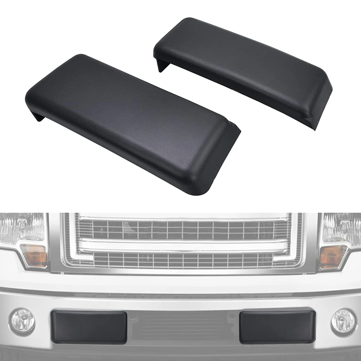 Pickup Front Bumper Schutz Pad Einsatz Kappe Abdeckung Kennzeichen Halter Rahmen Montage Halterung Für Ford F150 2009-2014 – Detail 3