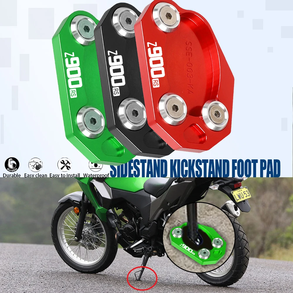 

For KAWASAKI Z900 Z900RS RS Cafe 2017 2018 2019 2020 2021 2022 2023 Motorcycle Side Stand Enlarger Sled Sidestand Kickstand Foot