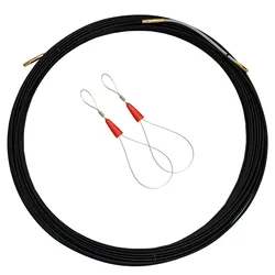 3mm 15m 30m Fiberglass Fish Tape Rod Cable Puller Wiring Reel Conduit Duct Rodder Running