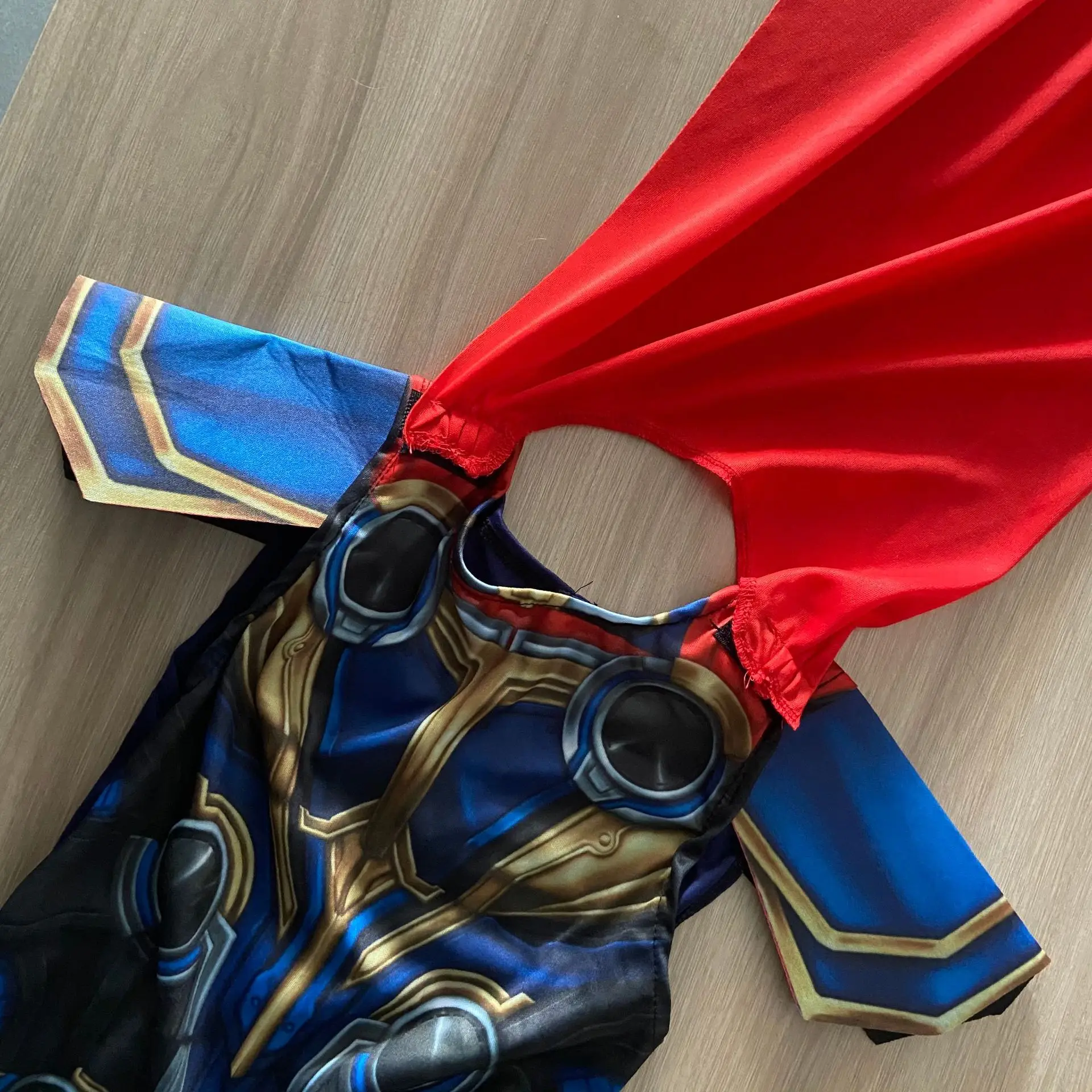 JXHJHBW Superhero Thor Kids Costume Set Top with Cloak and Pants Outfits Halloween Cosplay Clothes for Boys