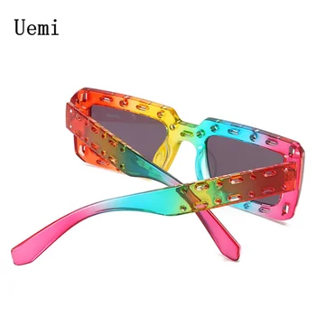 New Fashion Brand Designer Small Square Sunglasses For Women Men Retro Punk Ins Trending Sun Glasses Top Quality UV400 Eyeglasse 2