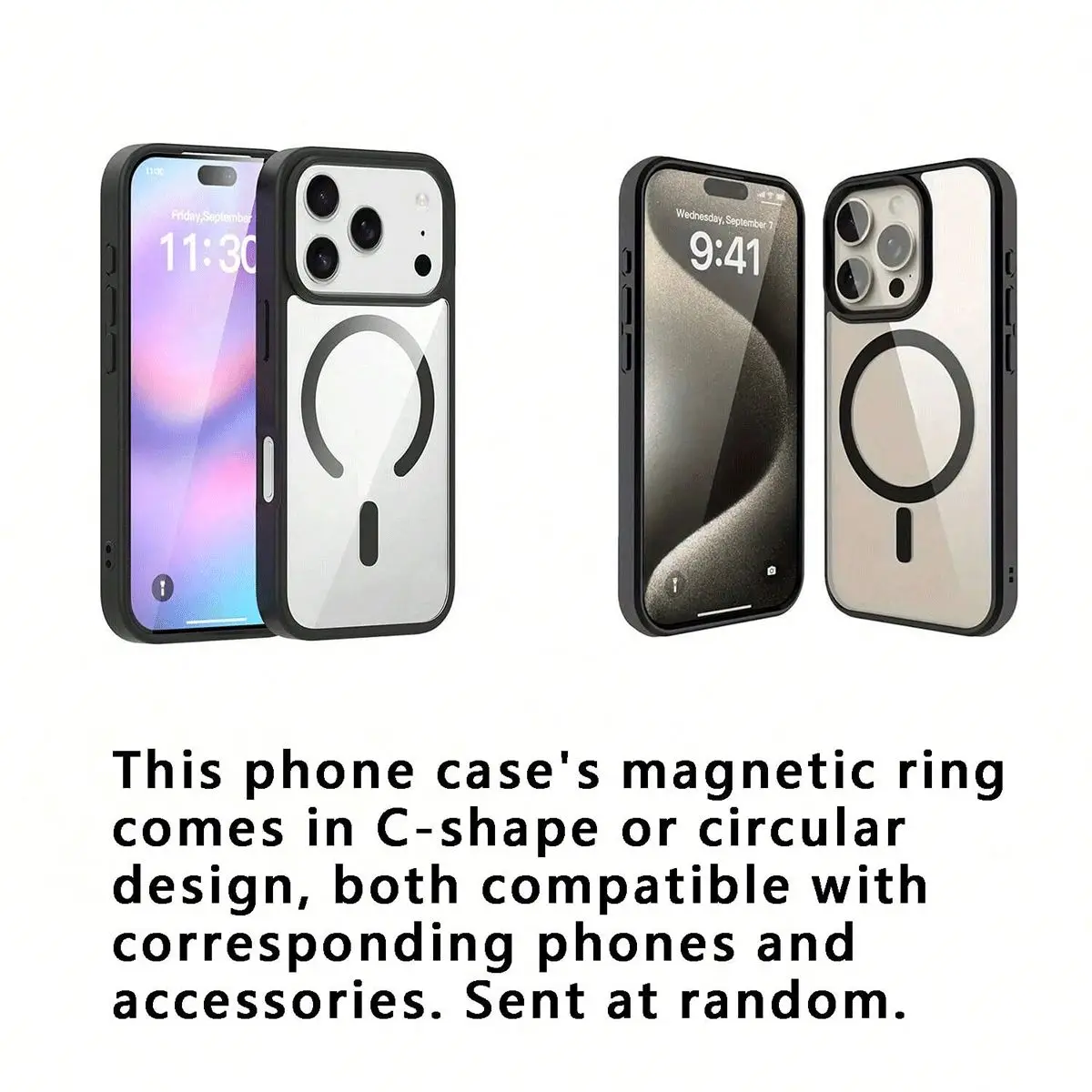 Elegant Polka Dot Wireless Charging Phone Case - Durable Acrylic Cover