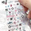 MINKYS Kawaii Cute Hand Tent Tape Sticker Colorful Letter Symbols Cartoon Creative Decorative Characters Stickers 4