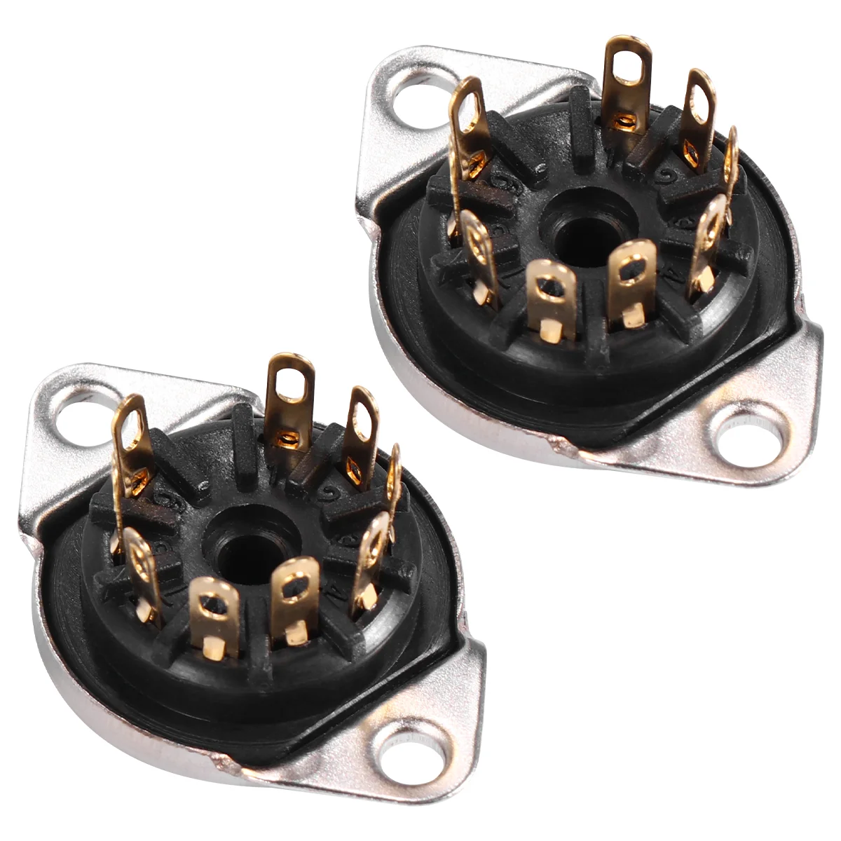 

2 Pcs Guitar Audio Amplifier 9-Pin Electronic Tube Socket 12ax7 Accessory Accessories