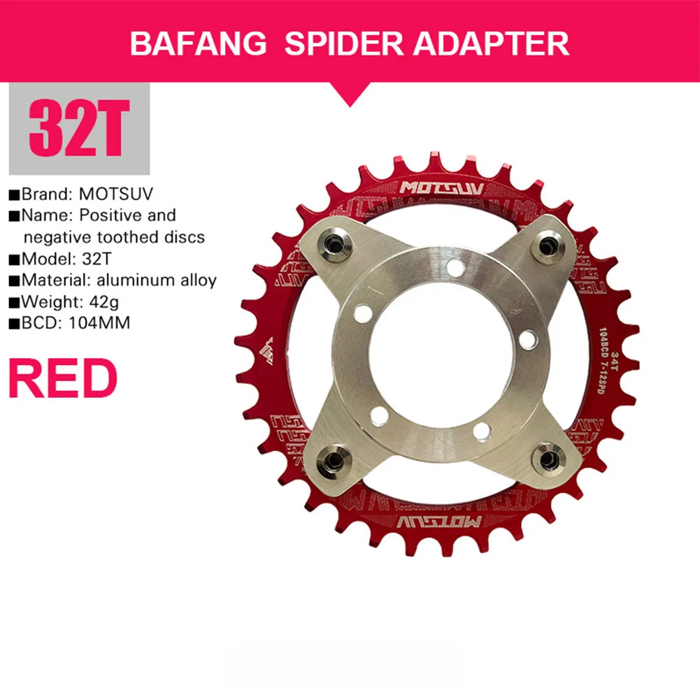 Description Picture 6 of itemElectric Bicycle Chainring With Adapter For Bafang BBS01/02 32T 34T 36T 38T E-bike Chain Rings Crankset Cycling Accessories