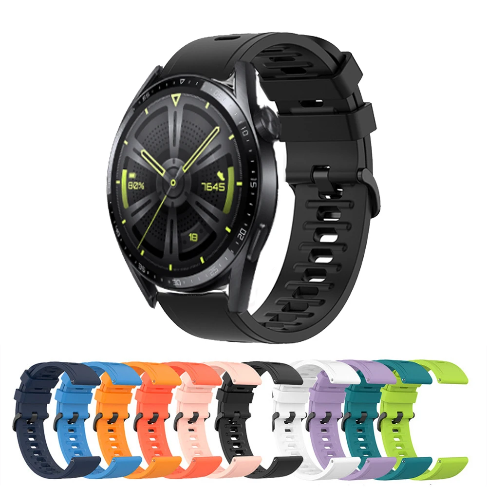 

Ремешок силиконовый для Huawei Watch GT 3 42 мм 46 мм, браслет для Huawei GT 2 Pro/GT3 SE/GT Runner 2E/Honor GS Pro, мужской браслет, 20 мм 22 мм