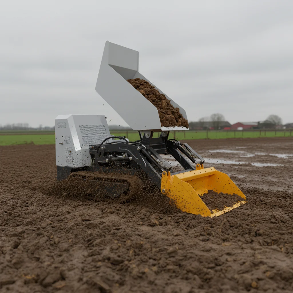 Schwerlast-Raupentransporter 1-5T Hydraulischer Selbstkippender Kettenfahrzeug Bau- und Landwirtschafts-Dumper