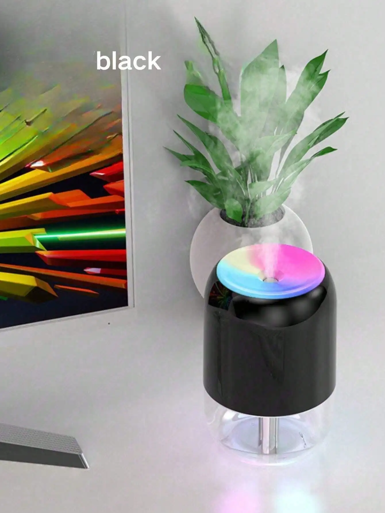 Mini Colorful Ultrasonic Air Humidifier Aromatherapy Machine