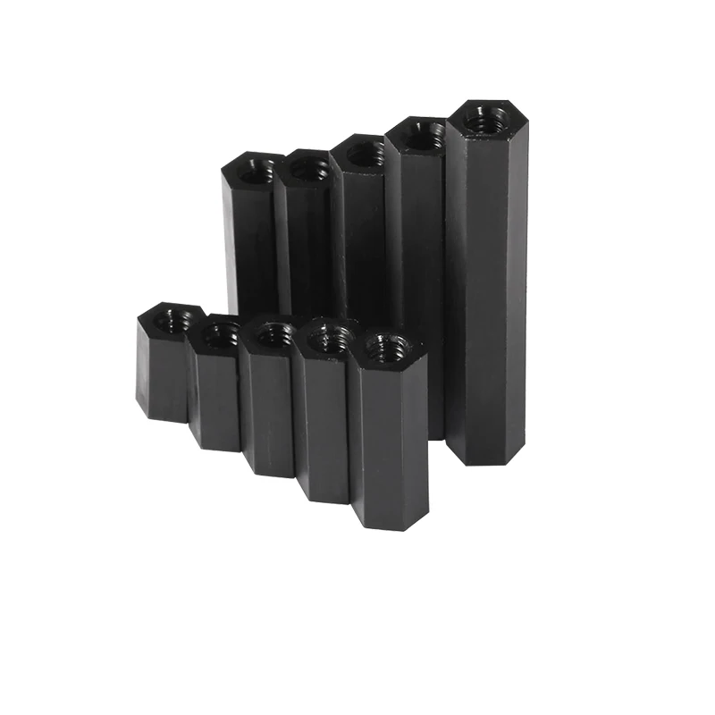 Female To Female Nylon Standoff 10-50pcs M2 M2.5 M3 M4 M5*L White Black Pcb Nylon Standoff Spacer Column Plastic Spacing Screws