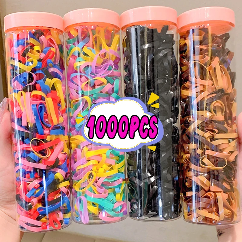 500 Stück Elastische Haarbänder – Weiche Mini-Gummis Für Zöpfe, Pferdeschwänze & Kinderhaare