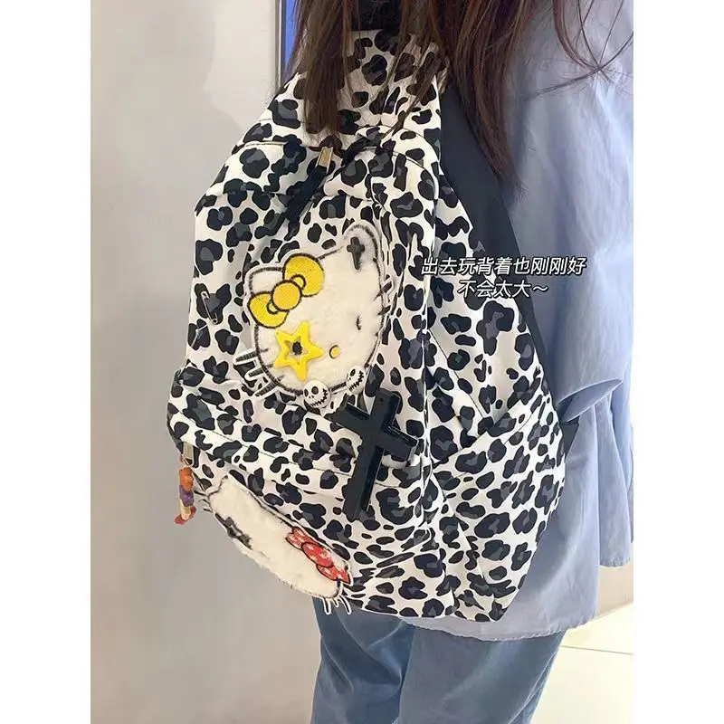 Hello Kitty Shoulder Bags Backpack Retro Dark Gothic Girls Abi