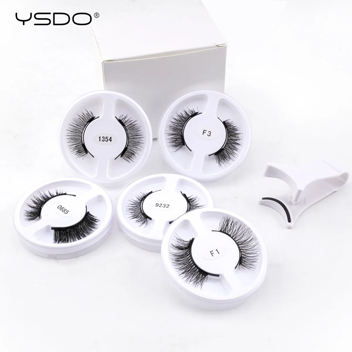 Magnetic Mink Eyelashes Kit Natural 3D Reusable Black