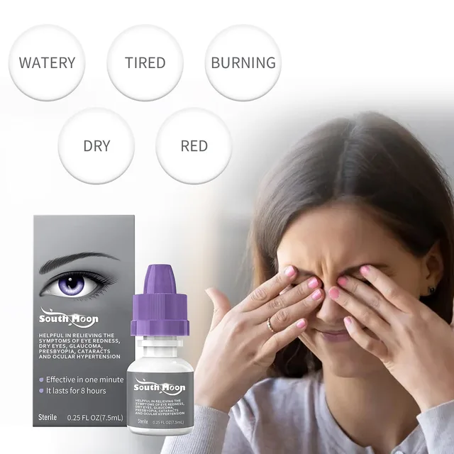 South Moon Eye Drops To Improve Eyesight Relieve Eye Fatigue Redness