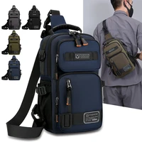 Mode hommes taille Packs sac de poitrine de haute qualité Oxford sacs à bandoulière pour hommes mode décontracté hommes sac à main mâle poitrine Pack 1