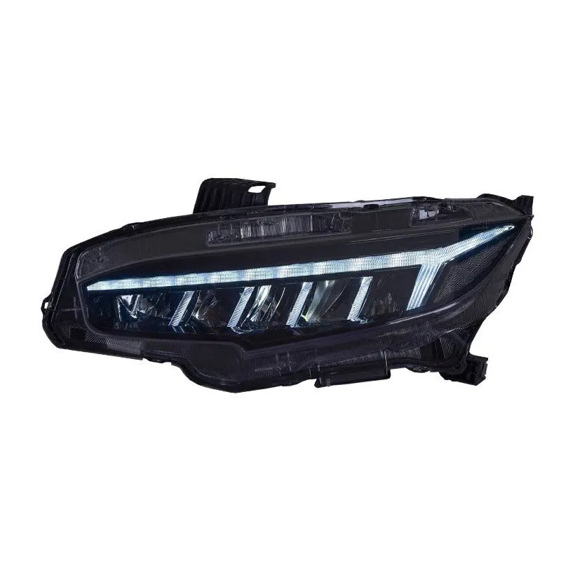 Luz de coche para Honda Civic G10 2016-2020, luz delantera LED, conjunto DRL dinámico, actualización, luz de giro, accesorios para faros delanteros