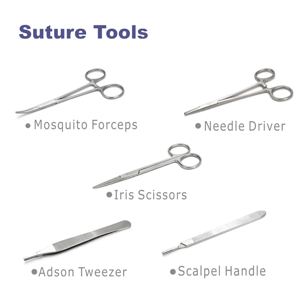 Kit de pratique de suture pour étudiants en médecine, générateurs, modèle  de formation, ensemble d'outils, équipement dos fuchsia, 1 ensemble -  AliExpress