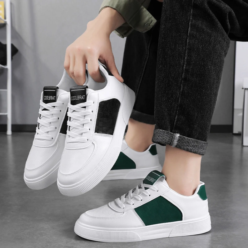 2024 Summer New Men's Breathable White Sneakers, Fashionable And Versatile Sports Casual Shoes 6