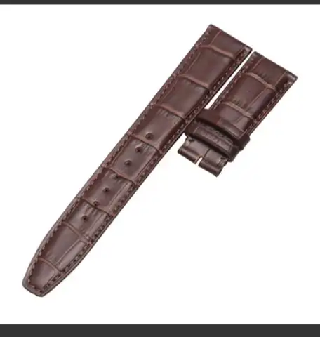 21mm 22mm Leather Cowhide Watch Band Replacement for IWC Portugieser Porotfino Family PILOT'S Watches Strap Folding Buckle