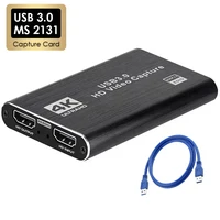 4K USB 3.0 Video Capture Card HDTV 1080P 60Hz HD Video Recorder Grabber For PS4 OBS Game Recording Live Streaming