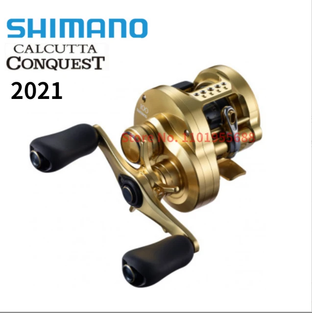 

2021 SHIMANO Reel CALCUTTA CONQUEST 100 101 101HG 200 201HG Saltwater Baitcasting Fishing Wheel Made In Japan