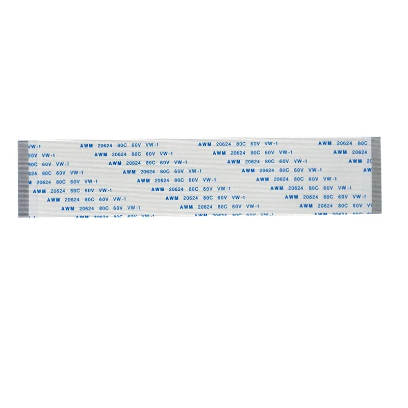 FFC FPC AWM 20624 80C 60V VW-1 A B 타입 플랫 플렉시블 케이블, 30 40 50 60 핀, 0.5mm 피치, 60 100 150 200 250mm, 10 개