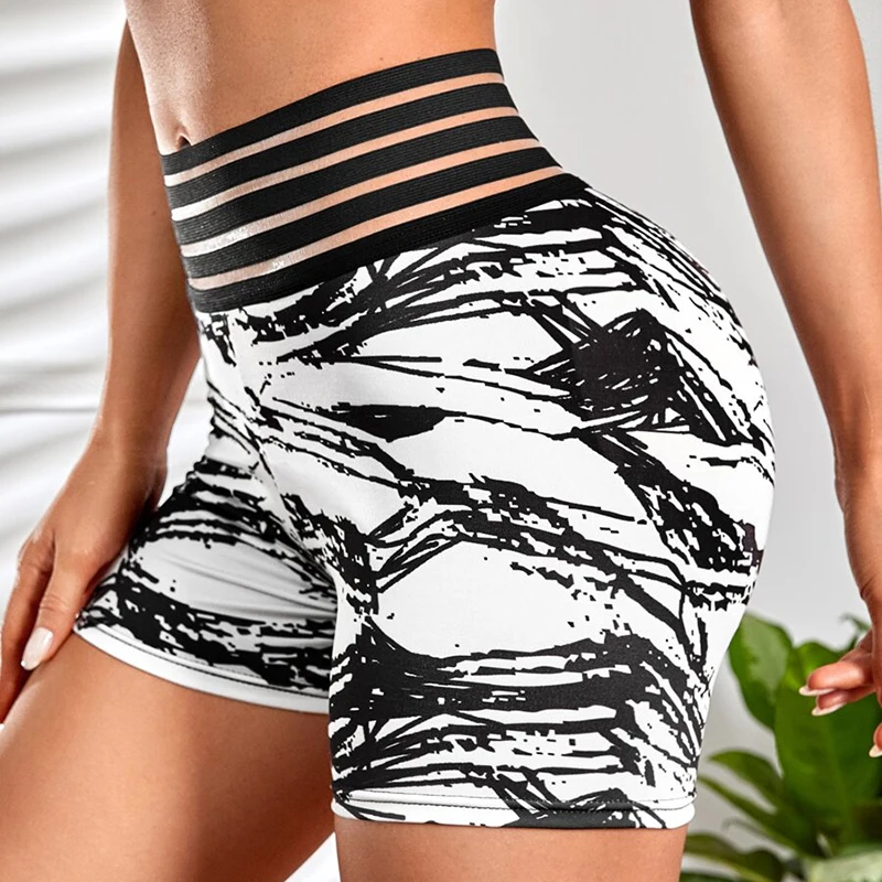 

Women Sport Running Yoga Fitness Shorts Leggings Camo Stretch Trouser Yoga shorts Running Short Clothes Jogging Workout Shorts