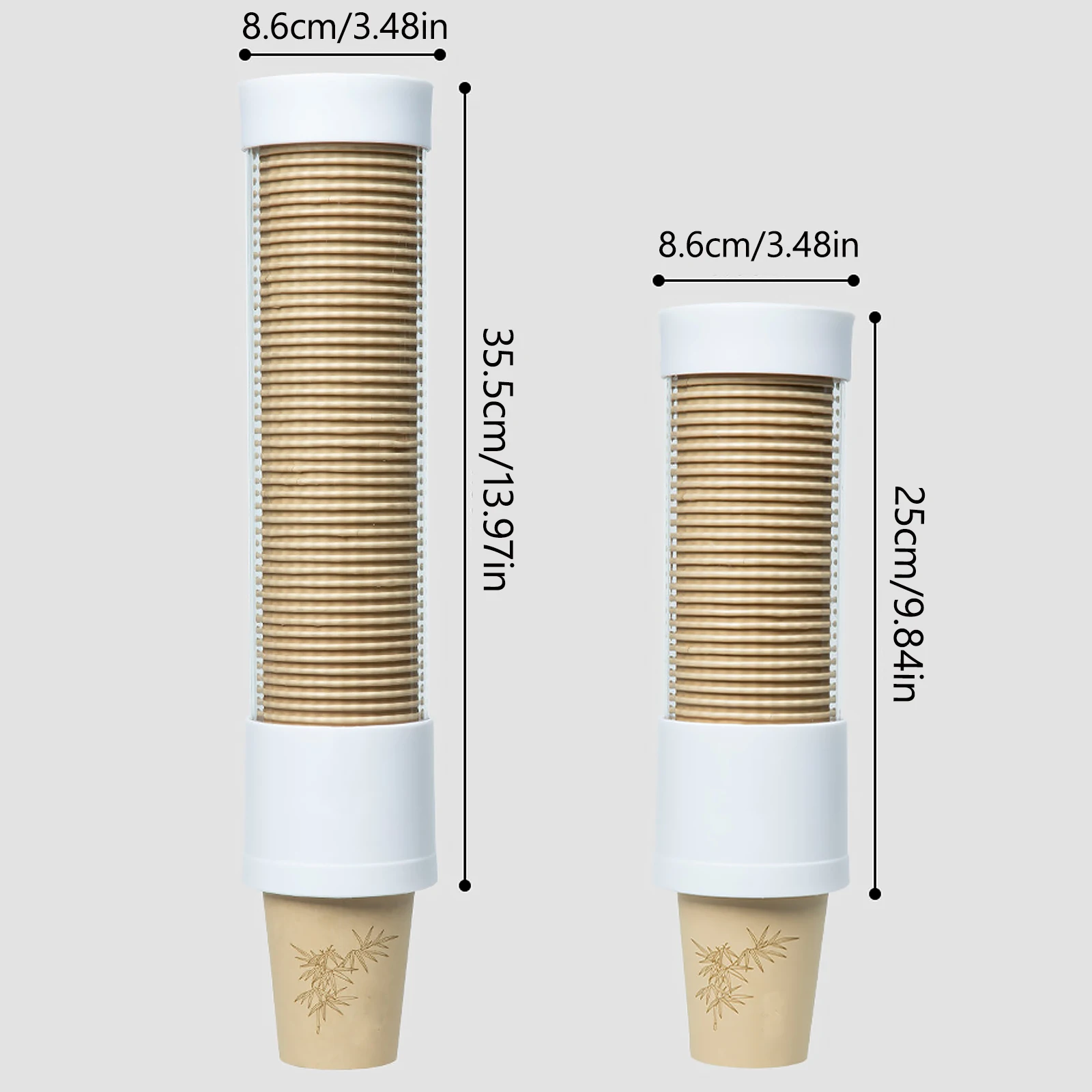 Disposable cup extractor Wall mounting Disposable paper cup Dispenser Plastic cup holder Dispenser automatically drops cup storage holder paper cup dispenser