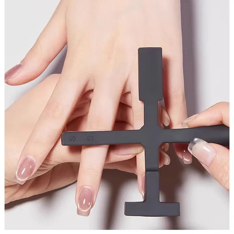 Nail Cat Eye Magnet Five in One Multi functional Pattern Cross Magnet Strong Nail Oil Adhesive Cat Eye