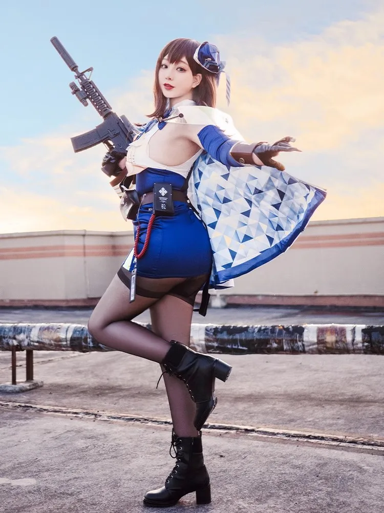 

Game Cosplay NIKKE The Goddess of Victory Marian Navy Uniform Sailor Dresses Hats Socks Gloves Belts Halloween Women Costumes