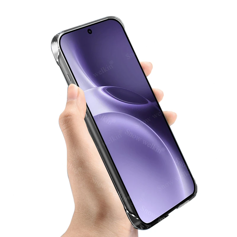 Frameless Slim Clear Transparent Plastic Hard Phone Case Cover
