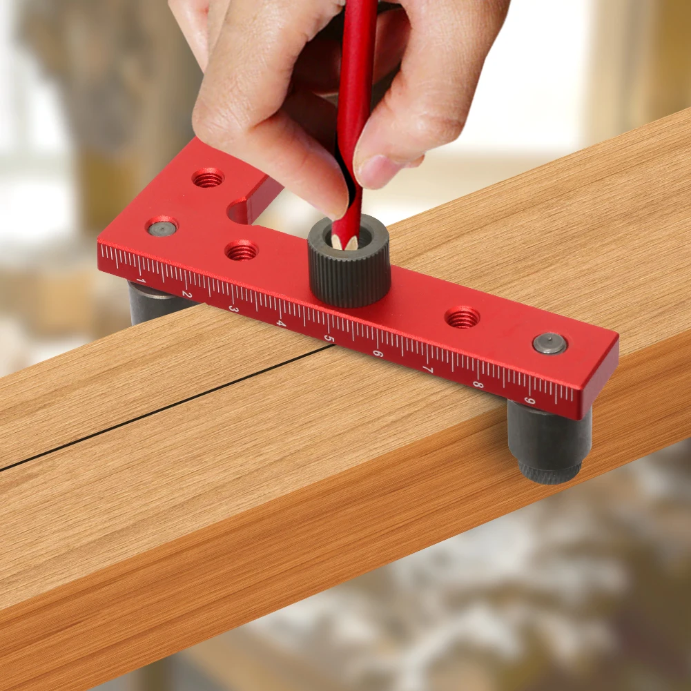 Set Di Maschere Per Carpenteria – 7,5x2 Cm, Per Tracciare E Allineare Fori, Con Rivestimento Antiusura, Ideale Per Falegnami E Assemblatori