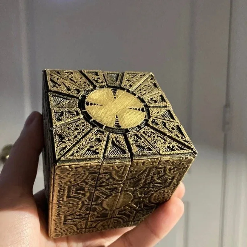 1:1 Hellraiser Puzzle Box Mobile Lament Horror Terror Figures Film Serie Hellraiser Cube Completamente Pinhead Prop Figurine Toy