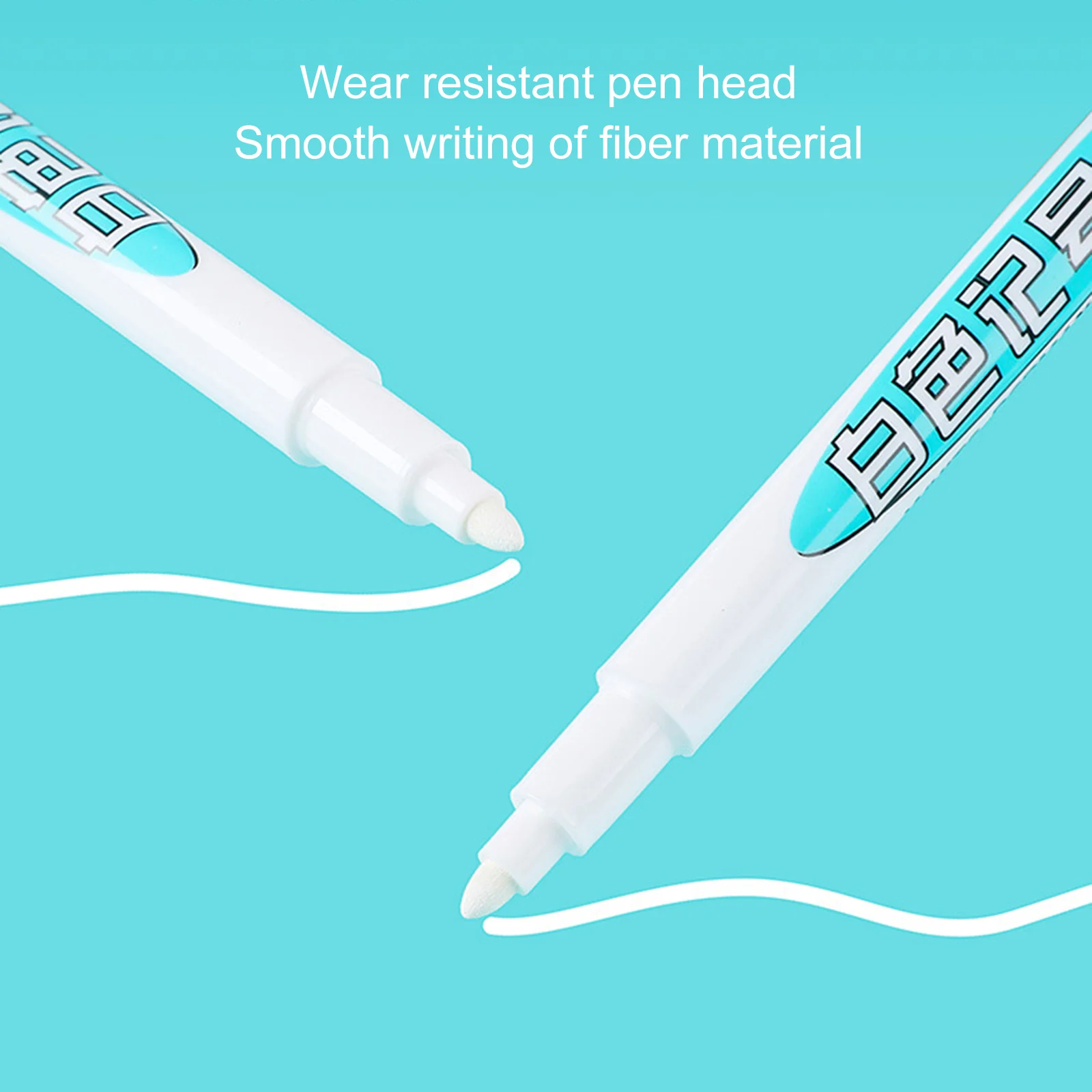 4Pcs 유성 화이트 마커 펜 방수 유성 화이트 그래피티 펜 자동차 타이어 락 페인팅을위한 빠른 건조 화이트 환경 펜