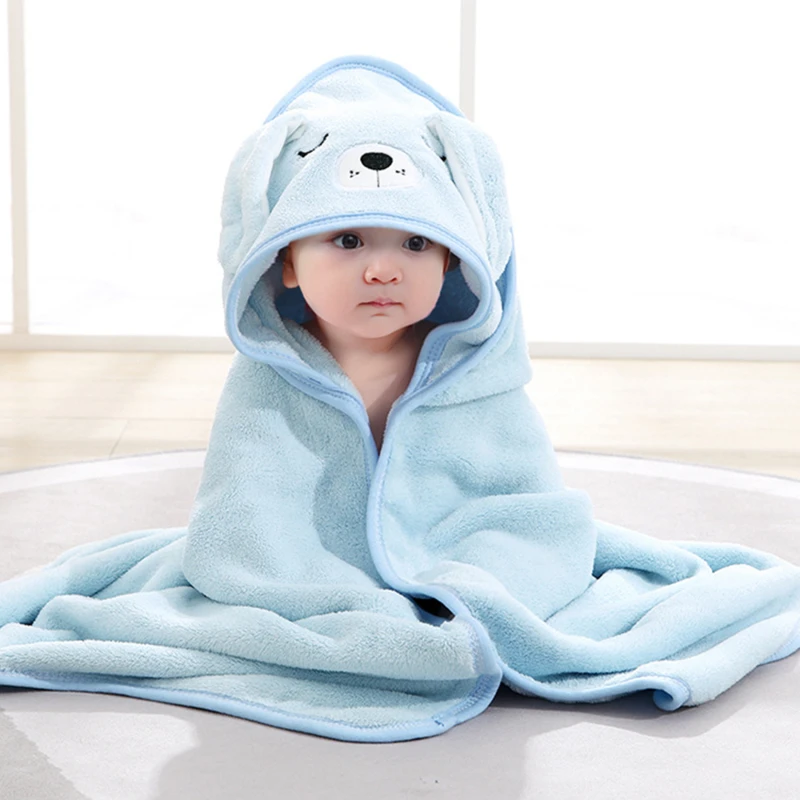 80x80 Newborn Wrap Blanket Cotton Fleece Blanket for 0-12 Months Baby 4  Seasons Absorbent Warm Blanket Children Bath Towel