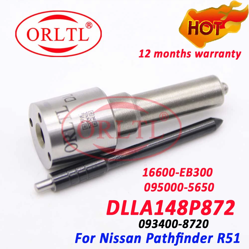 

ORLTL новая дизельная распылительная Форсунка DLLA148P872 (093400-8720) Топливная форсунка DLLA 148 P 872 (093400 8720) для 095000-5650 (16600-EB300)