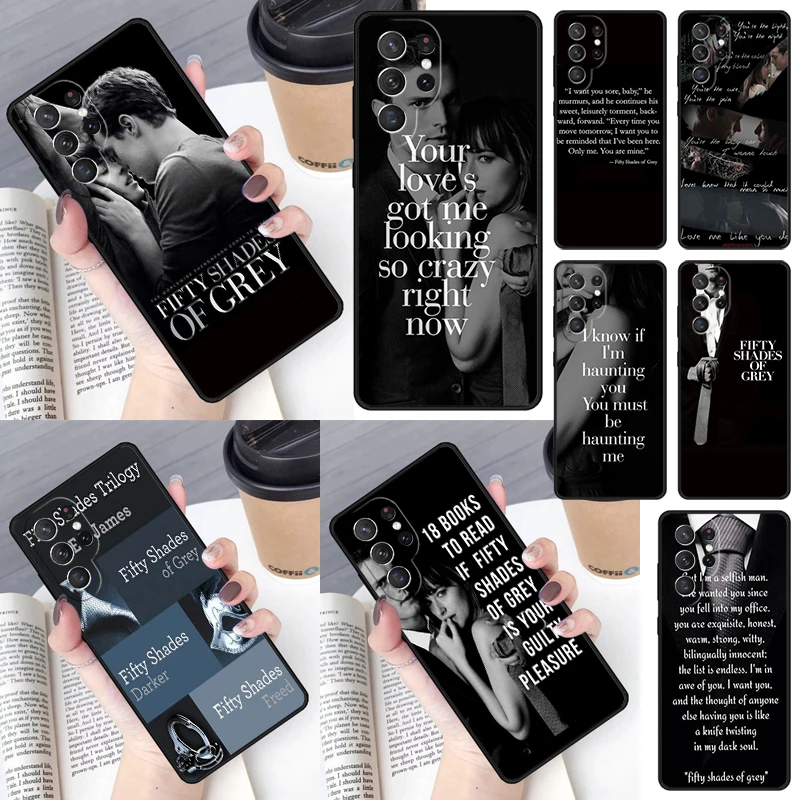 Fifty Shades Of Grey Quotes Cover Per Samsung Galaxy S23 Ultra S22 S20 S21 Fe S8 S9 S10 Plus Note 10 20 Ultra Phone Case