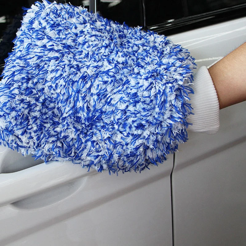 

Microfiber Wash Mitt Ultra Soft Car Cleaning Sponge Premium Washing Glove Car Styling