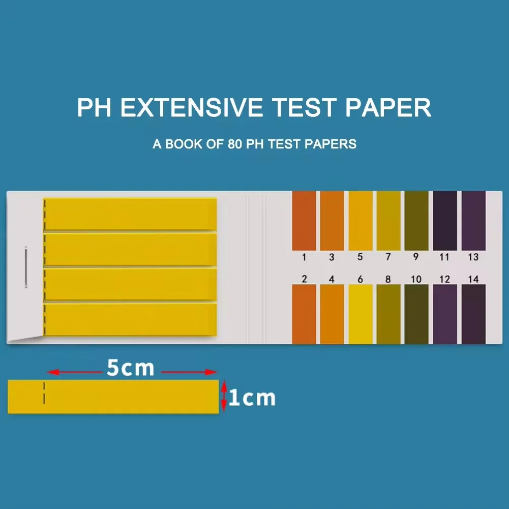 IKEME 160 Strips PH Test Strips For Water 1-14 pH Litmus Paper Test Soil Acidity For Aquarium Measuring Instruments