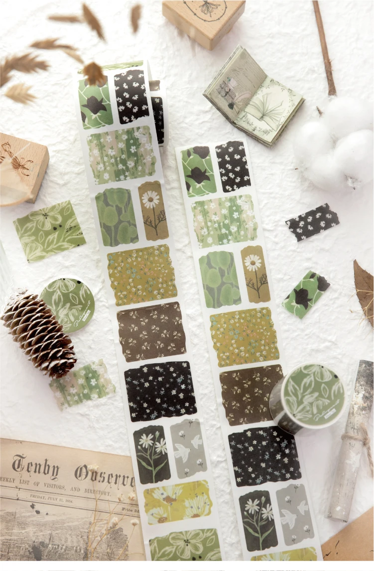 Journal GO 3m Kreative Muster Klebeband-Sticker für Collage Junk Journal Scrapbooking Deko Handgemachtes Masking Tape Schreibwaren – Detail 19