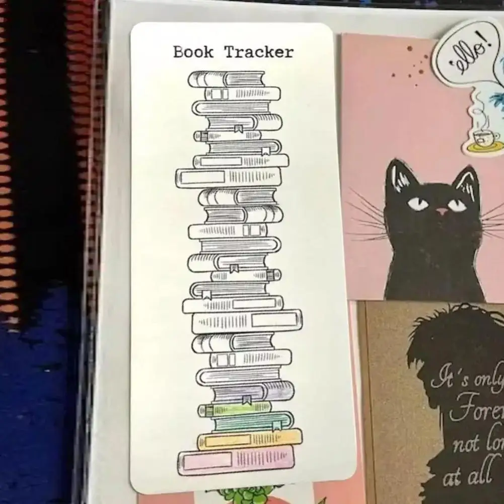 NEW 12pcs/Set Reading List Bookmark Double Sided Book List Reading Log Bookmarks Challenge TBR To Be Read School Supplie