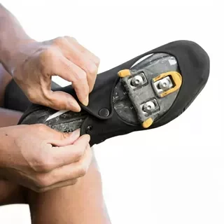 Tall Silicone Shoe Cover - Waterproof and Windproof Aero Fabric for Road Cycling, Reusable and Snap-On Design
