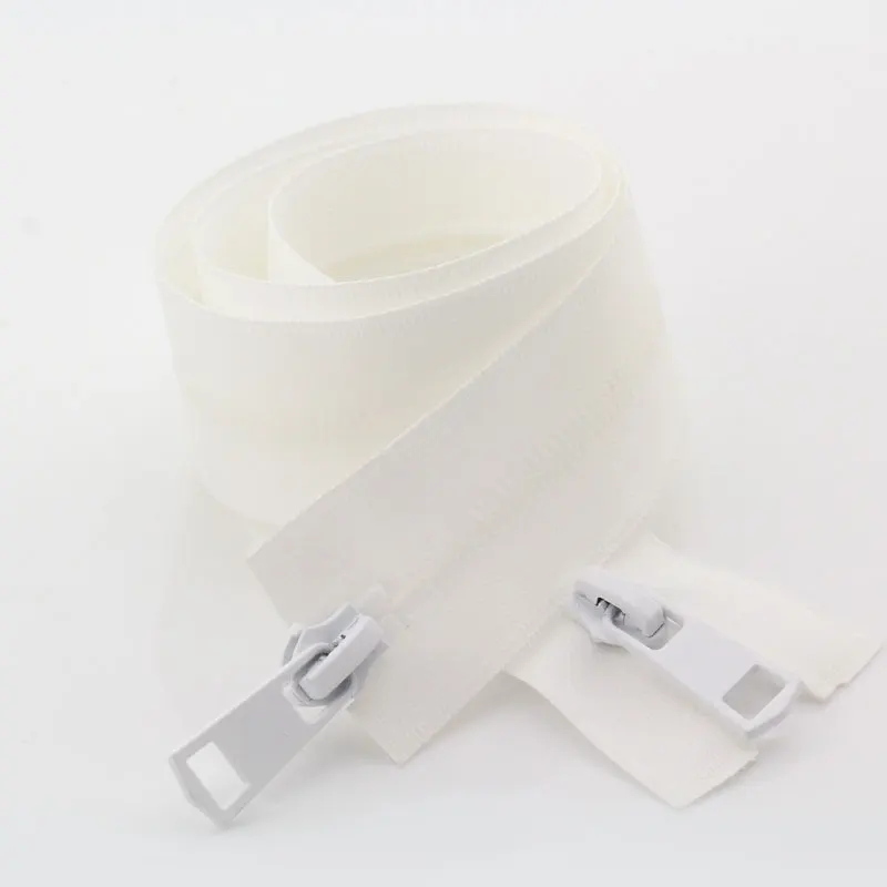 Cerniera A Spirale In Nylon Idrorepellente N. 7 Con Nastro Riflettente Nero E Argento *Tagliata Su Misura* - Italia - Foto 11