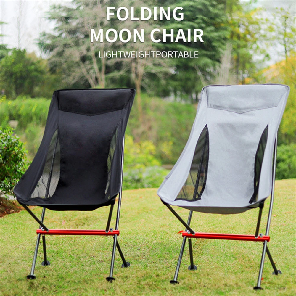 

Camping Chair Lightweight Fishing Chair Detachable Portable Fold Moon Chair Outdoor Travel Ultralight Chair Picnic Beach Stool