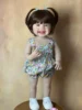 BZDOLL New Face 55 CM Mila Realistic Reborn Baby Can Stand Girl Full Silicone Body Doll Princess Toddler Bebe Birthday Gift 1