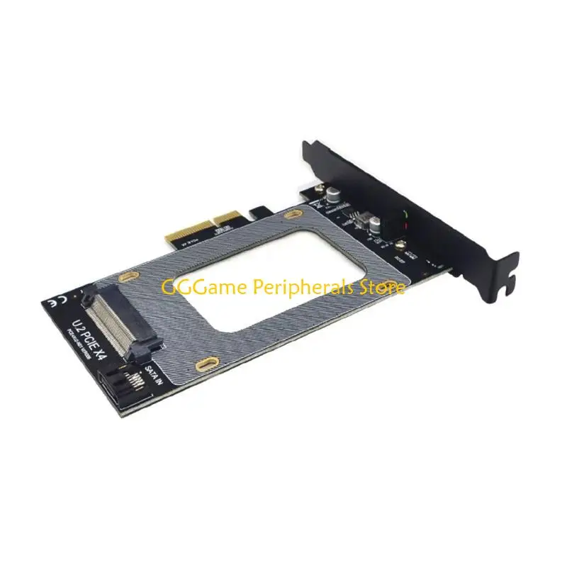 U55B PCIE3.0 4X-SFF-8639 어댑터-PCIE 라이저 카드 SSD 2.5인치 SSD 드라이브 변환기용 PCIE 카드