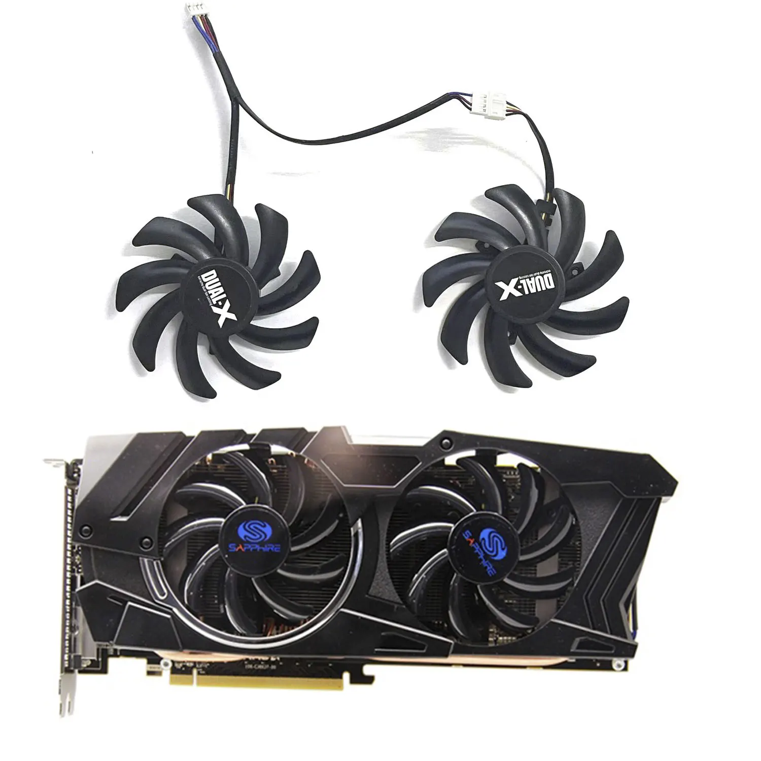 Вентилятор для видеокарты Sapphire HD7970 7950 7870 7850 Вентилятор для видеокарты Sapphire HD7970 7950 7870 7850